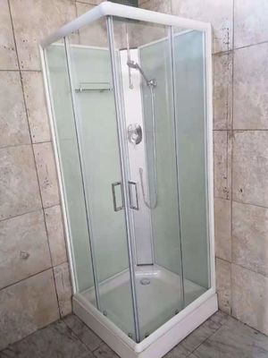ฉนวนกันความร้อน 80X80ซม. ห้องอาบน้ำ กระจกนิรภัย สแควร์ สีขาว
