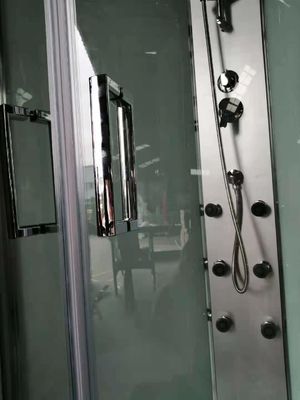 ห้องอบไอน้ำรูปพัดลมพร้อมพื้นหลังกระจกสีขาว 900X900mm